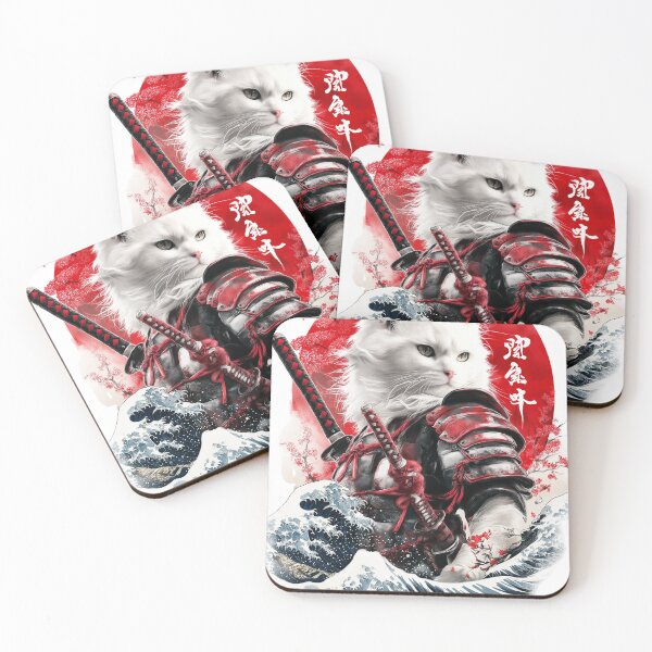 Item preview, Focus of a Cat Samurai designed and sold by Krazy-Katz.