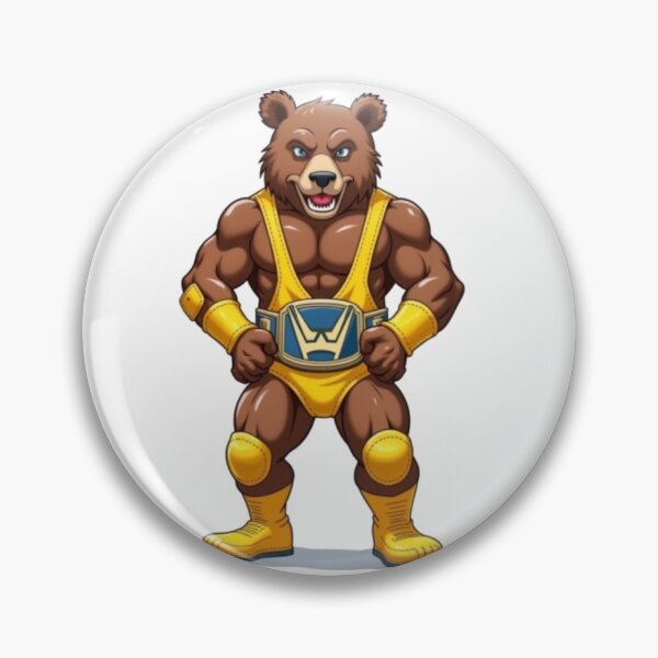 Item preview, Invincible Champion Wrestler Bear designed and sold by JonelleTshirts.