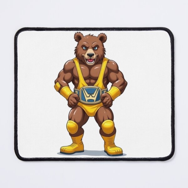 Item preview, Invincible Champion Wrestler Bear designed and sold by JonelleTshirts.