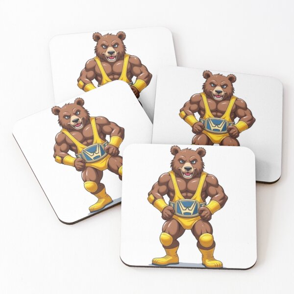 Item preview, Invincible Champion Wrestler Bear designed and sold by JonelleTshirts.
