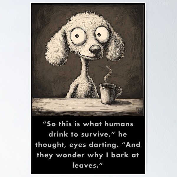 Aperçu de l'œuvre Funny Dog, Quirky Animal Jokes, 4 créée et vendue par DREAMANDDESIGN.