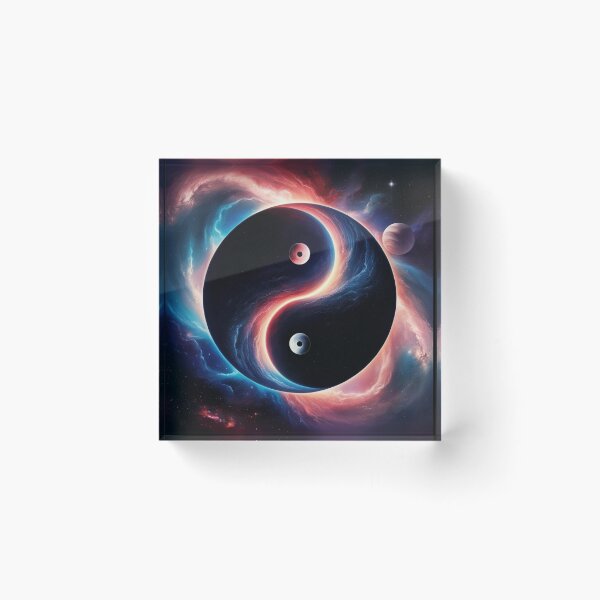 Item preview, Cosmic Balance - Yin Yang Space Art designed and sold by KaminnoArt.