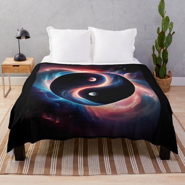 Item preview, Cosmic Balance - Yin Yang Space Art designed and sold by KaminnoArt.