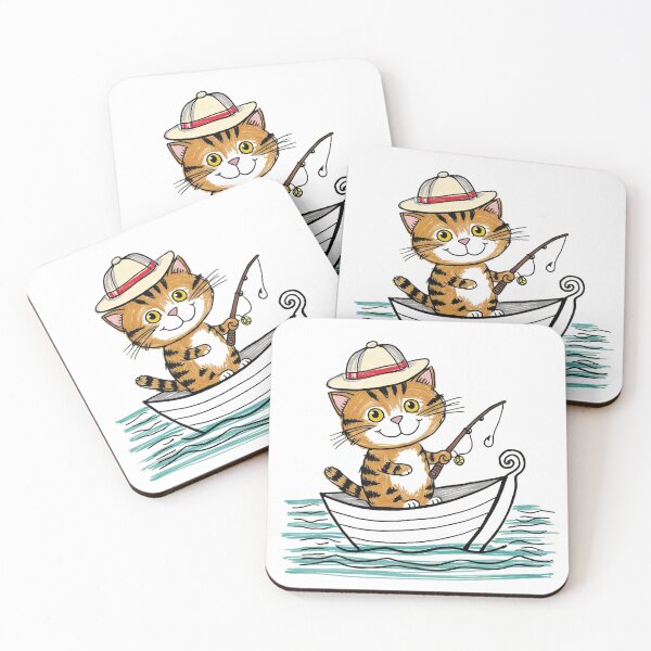 Item preview, Fishing Feline designed and sold by uapparel.