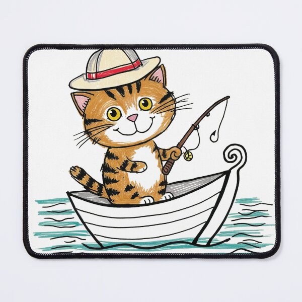 Item preview, Fishing Feline designed and sold by uapparel.