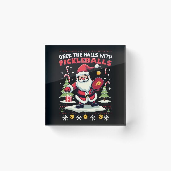 Item preview, Deck The Halls With Pickleballs Pickleballs Funny Sarcastic designed and sold by ArtFromBeyond.