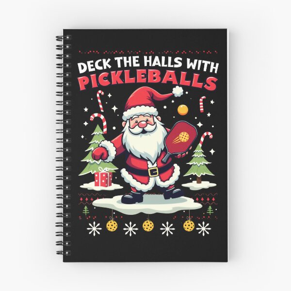 Item preview, Deck The Halls With Pickleballs Pickleballs Funny Sarcastic designed and sold by ArtFromBeyond.