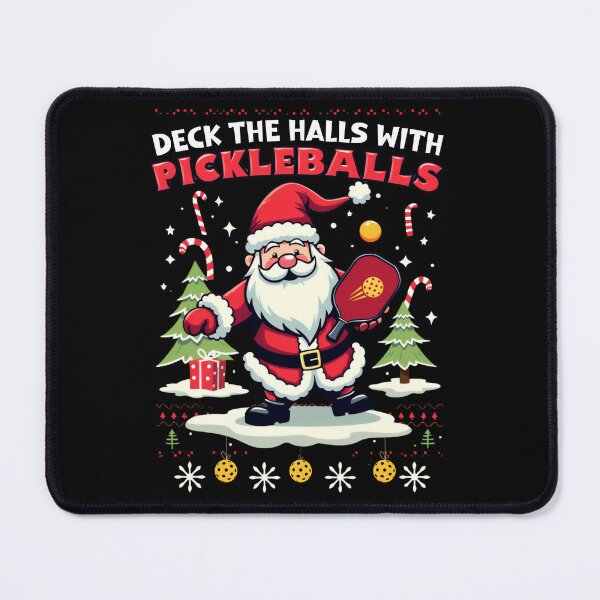 Item preview, Deck The Halls With Pickleballs Pickleballs Funny Sarcastic designed and sold by ArtFromBeyond.
