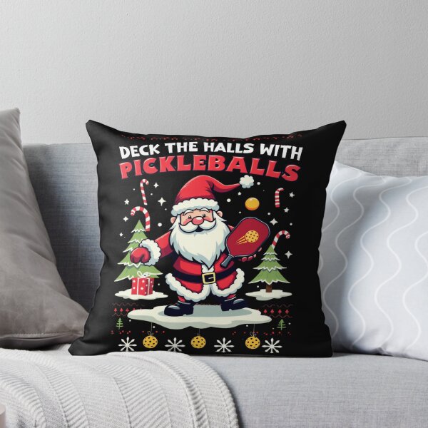 Item preview, Deck The Halls With Pickleballs Pickleballs Funny Sarcastic designed and sold by ArtFromBeyond.