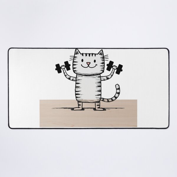 Item preview, Feline Workout Warrior designed and sold by uapparel.