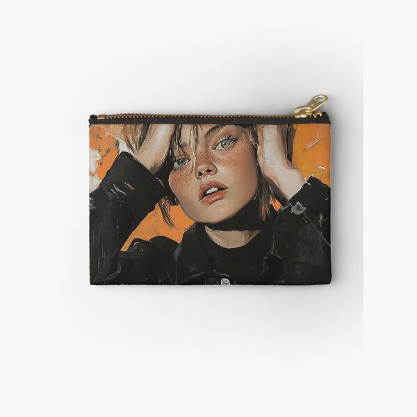 Item preview, Modern Muse – Hipster Lady Portrait Painting designed and sold by Junkie Ai.