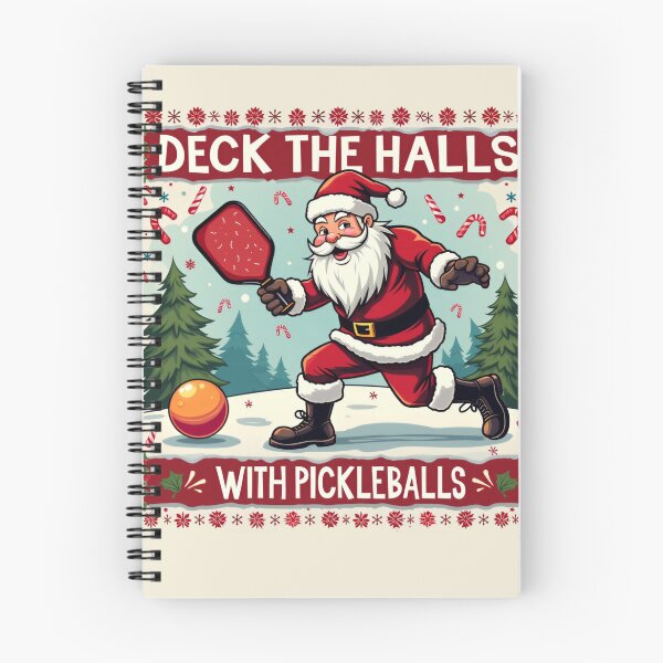 Item preview, Deck The Halls With Pickleballs Pickleballs Funny Sarcastic designed and sold by ArtFromBeyond.