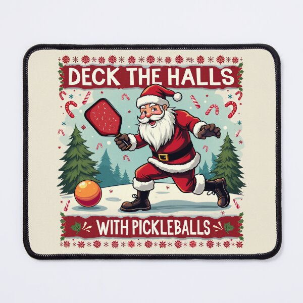 Item preview, Deck The Halls With Pickleballs Pickleballs Funny Sarcastic designed and sold by ArtFromBeyond.