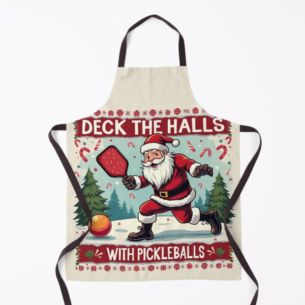 Item preview, Deck The Halls With Pickleballs Pickleballs Funny Sarcastic designed and sold by ArtFromBeyond.