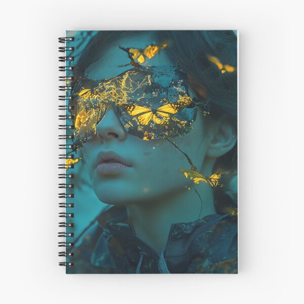 Item preview, Butterfly Dreams – Surrealist Portrait of a Young Woman designed and sold by Junkie Ai.