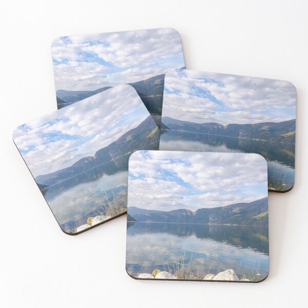 Item preview, Landscape of Eidfjord in Norway with Hardangervidda mountain range designed and sold by Martin Berry Photography.