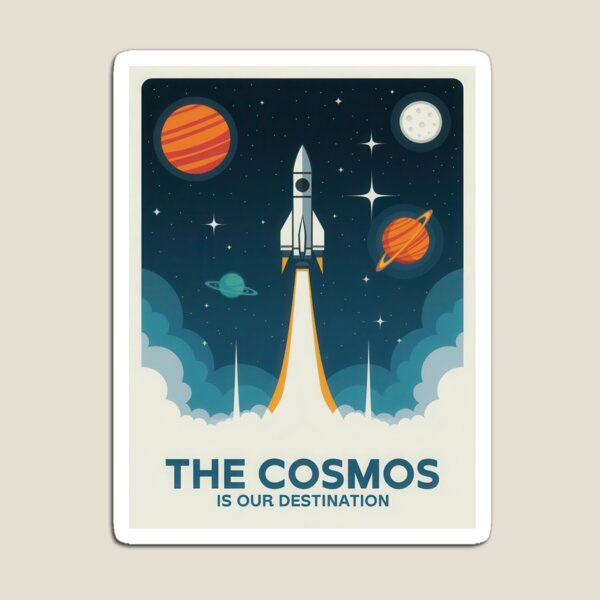 Item preview, cosmos is our destination retro vintage space designed and sold by digilabs.