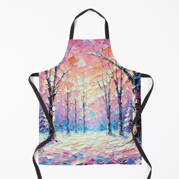 Item preview, Winter Forest Sunset - Vibrant Abstract Snowy Landscape designed and sold by ChrisButler.