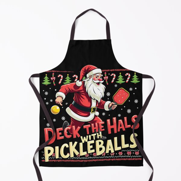 Item preview, Deck The Halls With Pickleballs Pickleballs Funny Sarcastic designed and sold by ArtFromBeyond.