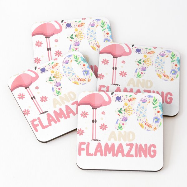 Item preview, I Am 70 And Flamazing Bithday Flamingo 70th Bday Celebration designed and sold by JenniferRui8.