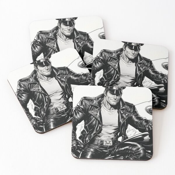 Item preview, Marlon Rando Leather Biker Gay Comic Series Rebel Leder Pride Graphic Design designed and sold by ItsAKinkThing.