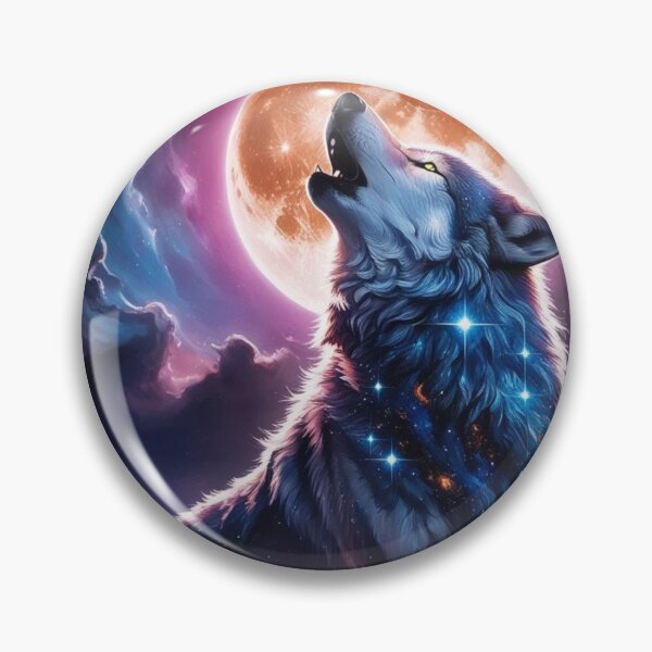 Item preview, Cosmic Wolf - Spirit of the Night designed and sold by KaminnoArt.
