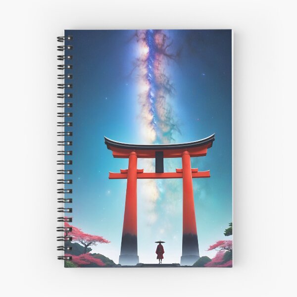 Aperçu de l'œuvre Torii céleste : Voyage vers les étoiles, œuvre d'art numérique créée et vendue par 3rdShiftCurios.