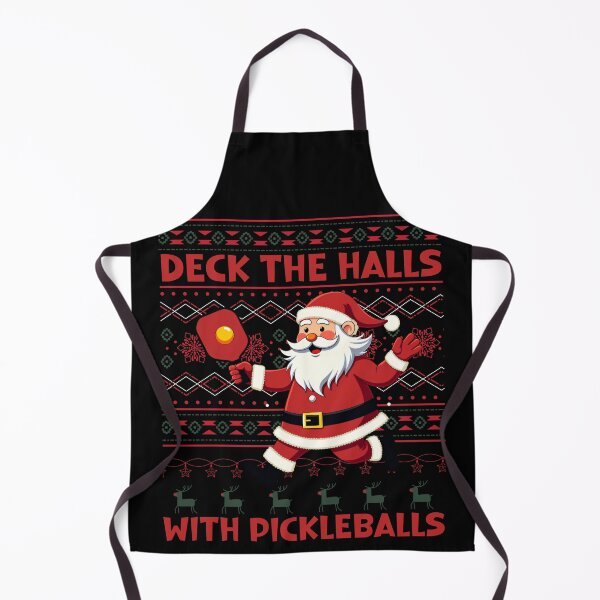 Item preview, Deck The Halls With Pickleballs Pickleballs Funny Sarcastic designed and sold by ArtFromBeyond.