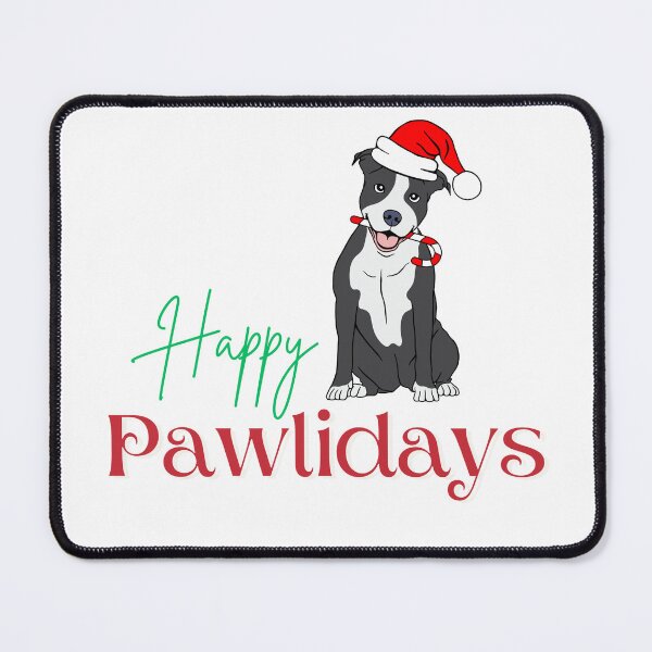 Item preview, Happy Pawlidays - Dog with Candy Cane designed and sold by millennialmommy.