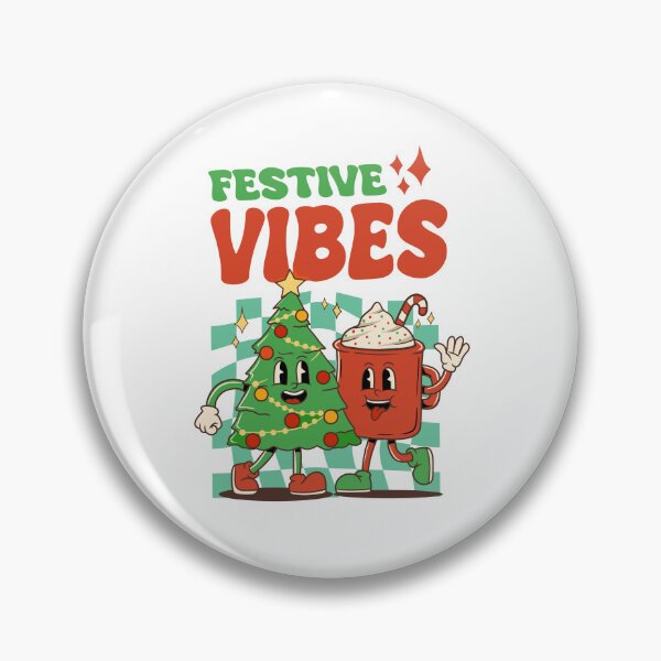 Item preview, Retro Christmas Holiday Festive Vibes designed and sold by wevegotaband.