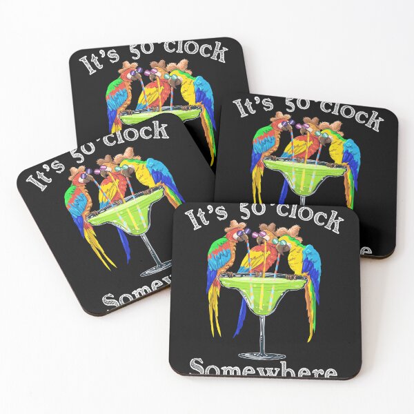 Item preview, It's 5 O'clock Somewhere Funny Parrots Summer Vacation Lover designed and sold by KarenaBec6.