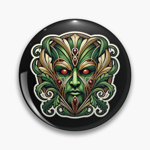 Item preview, Art Nouveau Greenman Print designed and sold by PinUpPizzazz.