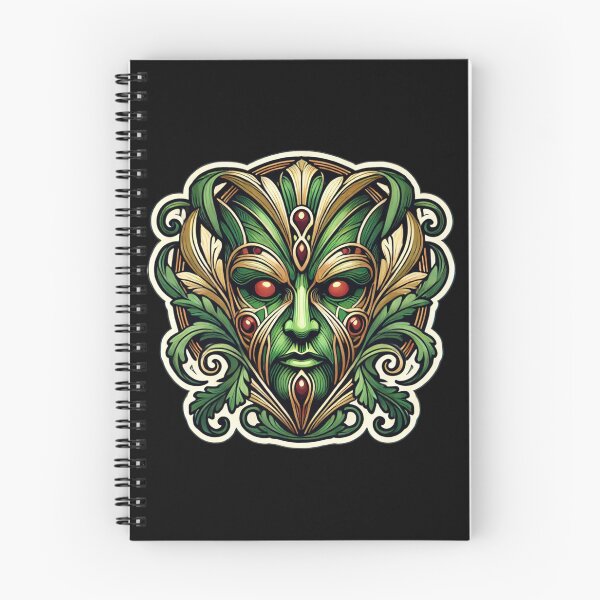 Item preview, Art Nouveau Greenman Print designed and sold by PinUpPizzazz.
