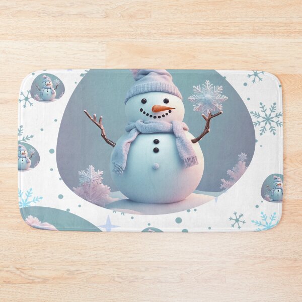 Item preview,  Holiday season, festivities with a cute snowman, snowman with a scarf and a hat, winter wonderland  designed and sold by Artheaven77.