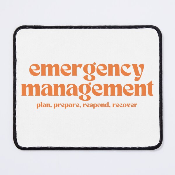 Item preview, emergency management: plan, prepare, respond, recover (orange) designed and sold by MitigationZone.