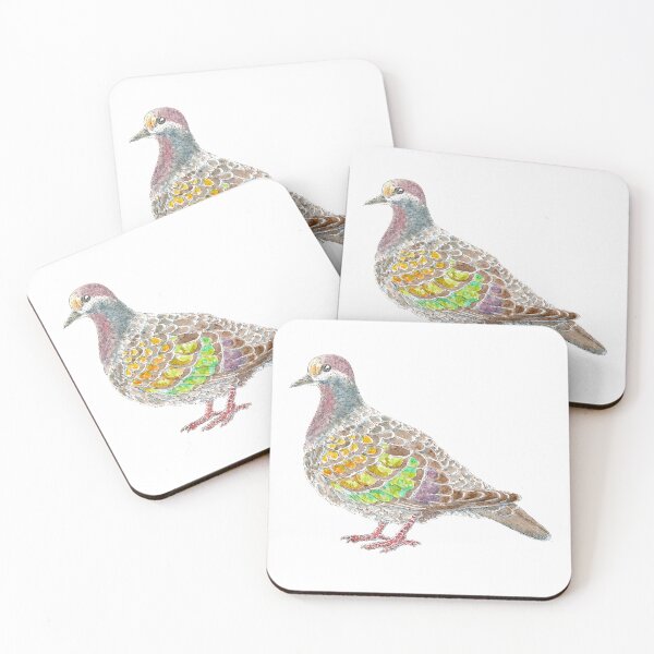 Item preview, Phaps chalcoptera - Common Bronzewing. designed and sold by bangart.