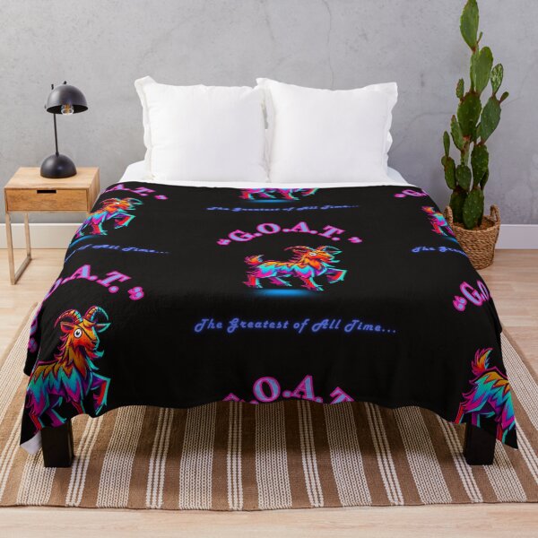 Item preview, Vibrant "G.O.A.T." Neon Goat Design - From The "SAY WHAT NOW ?!?" Collection By TOUDOU DIGITAL designed and sold by ToudouDesign.