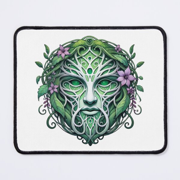 Item preview, Art Nouveau Greenman Print designed and sold by PinUpPizzazz.