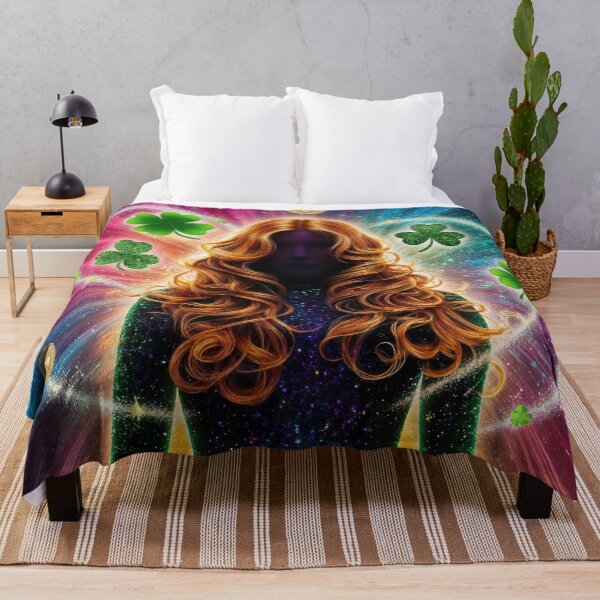 Item preview, Fortune's Golden Embrace A Cosmic Shamrock designed and sold by Prachodayat Artworks.
