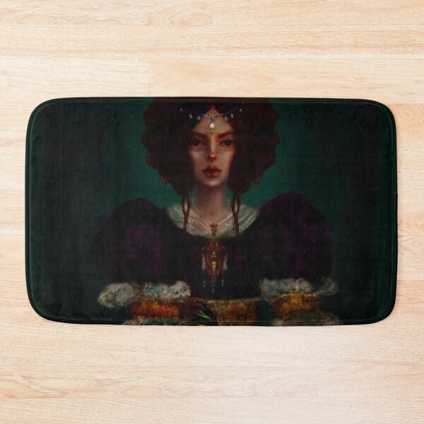 Item preview, Royalcore Art Renaissance Princess in Historical Dress Holds a Baby Dragon designed and sold by Monica Laipple.