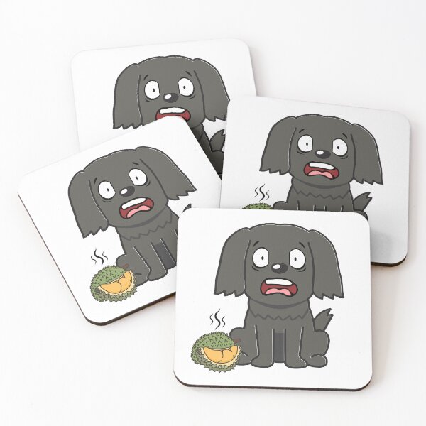 Item preview, Divertido perro pastor huele un durian designed and sold by Pet Station.