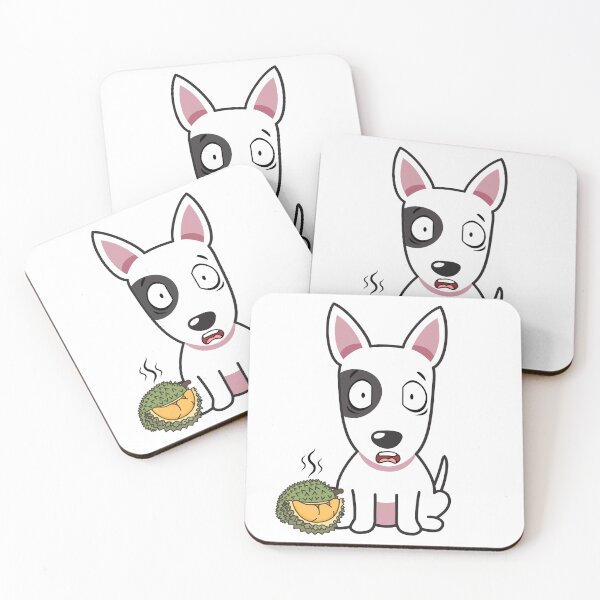Item preview, Funny bull terrier smells a durian designed and sold by Pet Station.