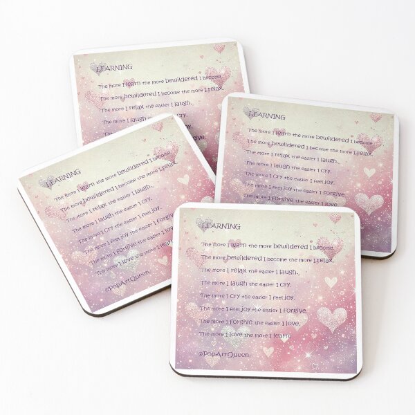 Item preview, Learning - Inspirational poem designed and sold by PopArtQueen.