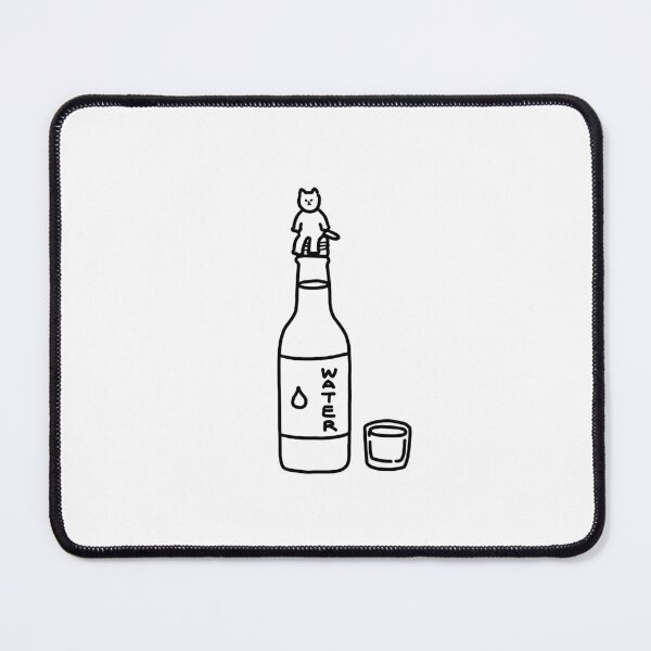 Item preview, a Cat on the water bottle designed and sold by superbaechoo.