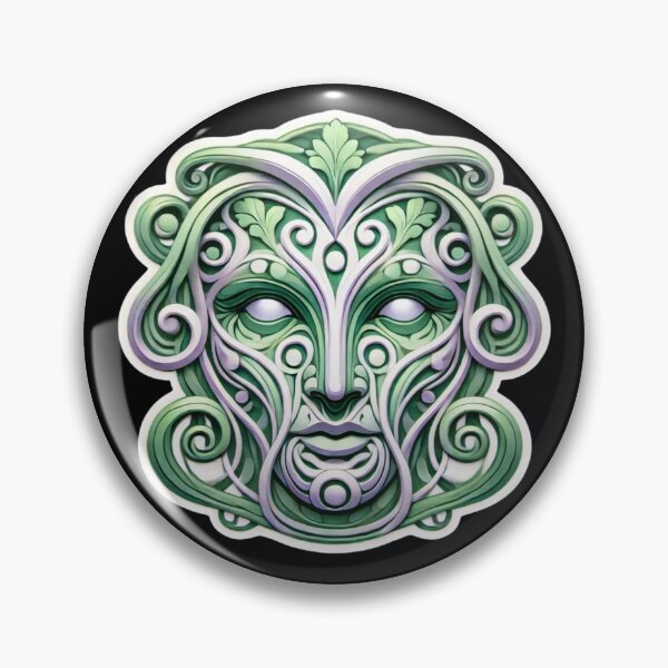 Item preview, Art Nouveau Greenman Print designed and sold by PinUpPizzazz.