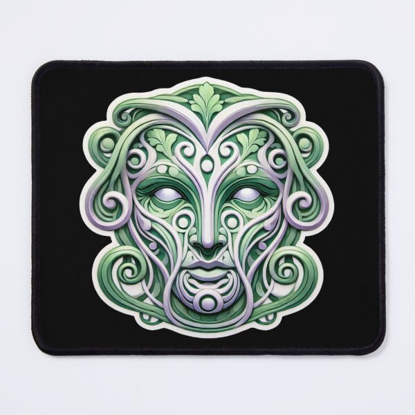 Item preview, Art Nouveau Greenman Print designed and sold by PinUpPizzazz.