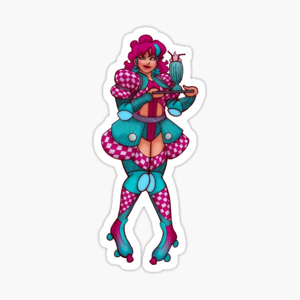 Vista previa del artículo con la obra «Dinah», diseñado y vendido por stelscribbles.