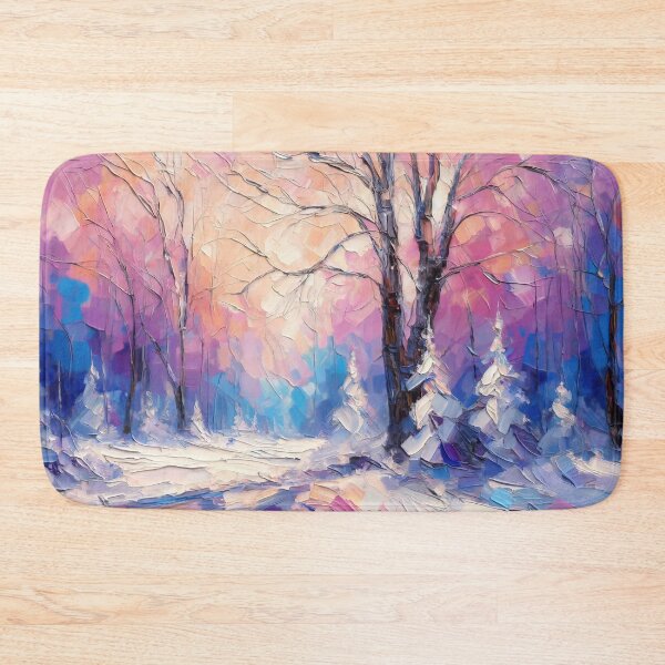 Item preview, Pastel Winter Woods - Tranquil Abstract Snowy Landscape designed and sold by ChrisButler.