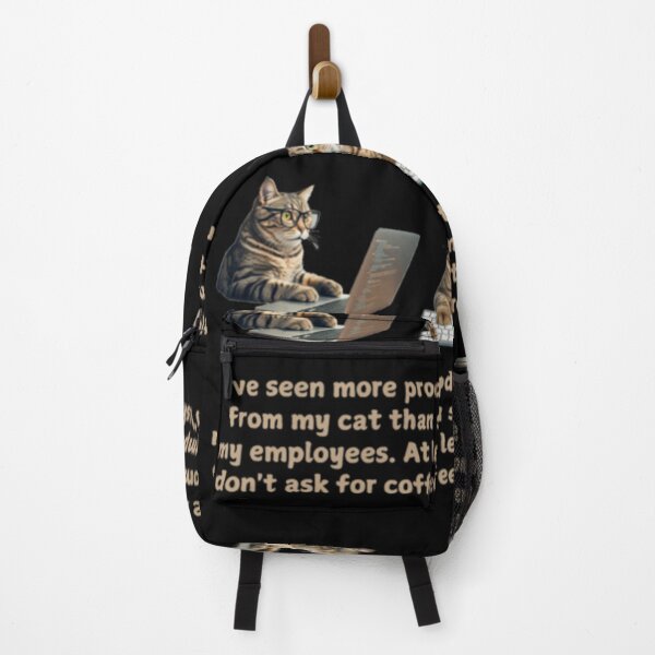 Item preview, I've seen more productivity from my cat than some of my employees. At least they don't ask for coffee breaks._Black designed and sold by oceanisea.