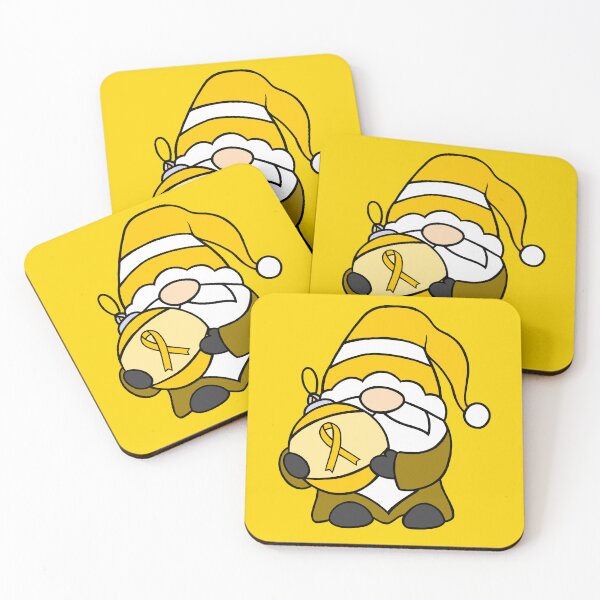 Item preview, Awareness Ribbon Gnome (Yellow) designed and sold by CaitlynConnor.